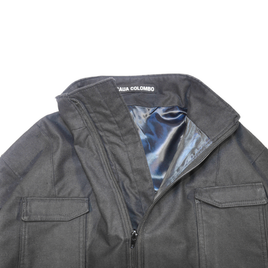 BLACK CARGO JACKET